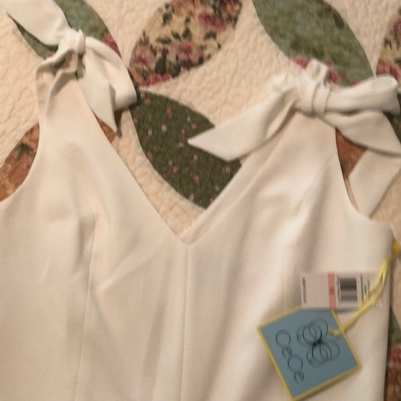 New Cece cropped wide leg jumpsuit ivory New w tags! Honeymoon bridal - Picture 4 of 5